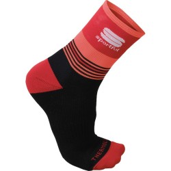 тёплые носки Sportful Arctic 13 Socks чёрно-красно-кораловые